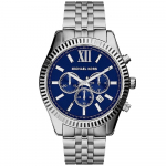Michael Kors MK8280 Lexington Sinise sihverplaadiga Meeste k&auml;ekell 45mm h&otilde;be