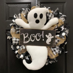 Halloweeni Kummitus BOO P&auml;rg Halloweeni P&auml;rg Uksele Riputatav P&auml;rg Kodupeo Tarvikud Peo Ripats Ukseriputaja Kodukaunistus 1PC