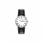 CITIZEN Eco-Drive Seeria V&auml;ike Tihvliga Eco-Drive Kell Kvarts Nahkrihmaga Meeste Kell Valge Tihvliga BM8240-11A must