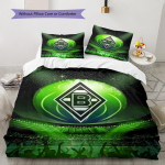 Borussia M&ouml;nchengladbachi Muster Voodipesukomplekt Tekikate Padjap&uuml;&uuml;r Kodukaunistus Kingitus (1 * tekikott + 2 * padjap&uuml;&uuml;ri, ilma s&uuml;damikuta) 135x200cm