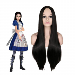 Alice Madness Returns L&uuml;hikeste varrukatega Suur Suurus Lolita Kleit Alice Cosplay Kost&uuml;&uuml;m Halloweeni Neitliku Kleit Peokleidid Naistele S