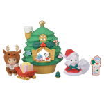 Sylvanian Families Hooajaline J&otilde;ulupuu ST Mark Vanus 3 ja M&auml;nguasi Sylvanian Epoch Beebi J&otilde;uluvana Maja SE-214 Sertifitseeritud, &Uuml;les, Nukumaja, Pered, blue