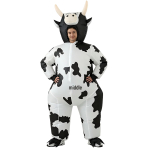 Naljakas Halloweeni t&auml;ispuhutav lehmakost&uuml;&uuml;m Cosplay jaoks Child (Height 120-155CM) white