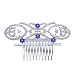 Moodne Kristall V&otilde;lu H&otilde;bedane V&auml;rv Videviku Bella Juuksekamm Peakate Juuste kaunistus Bella Kammid Kivist Disainitud Naistele Hair Combs h&otilde;be