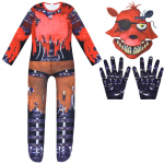 Laste Kohutav Halloweeni Kost&uuml;&uuml;m Five Nights F-Freddyeds Jumpsuit Cosplay Nightmare BonnieD Hunt Anime J&otilde;ulukink Poistele 130(7-8Years)