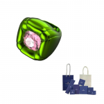 Swarovski Dulcis kokteilis&otilde;rmus 58-Original Brand Box And Bag roheline