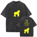 Vintage Pesu Rusowsky Daisy Tuur 2025 F&auml;nnide T-s&auml;rk Mehed Naised Hip Hop Mood R&otilde;ivad L&uuml;hikeste Varrukatega T-s&auml;rk Puuvillased T-s&auml;rgid S black