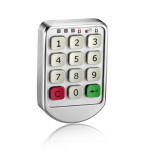 Mini nutikas turvaline digitaalne ukselukk puutetundlik elektrooniline koodilukk metallist ja tsingisulamist parooliga avamis&uuml;steemiga (Silver,Code&Aluminum Door) h&otilde;be