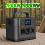Kaasaskantav elektrijaam 1200W 1008Wh LiFePO4 aku varutoiteallikas LCD-ekraaniga telkimiseks, matkaautoks, s&otilde;idukiks ja mobiilseks kontoriks