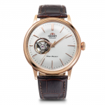 ORIENT Bambino Automaatne Avatud Kujundus Kodumaise Garantiiga [ORIENT] Kell, Mehaaniline, S&uuml;damega, RN-AG0004S, Meeste, Valge/H&otilde;bedane, Tootja valge