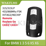 BMW 1 3 5 6 Seeria X1 X6 Z4 E60 E70 E71 E91 E92 2004-2015 CAS3 CAS3+ Kaugjuhtimispult 433MHz 315MHz 315LP MHz 868MHZ 315MHz black