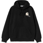 Carhartt WIP Mugav Lihtne Lai Kapuutsiga Pikkade Varrukatega Huppar Tagak&uuml;ljel Graafilise Prindiga Meeste huppar I035191-89-XX M black