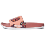 Adidas Adilette Cloudfoam Plus Graafilised Pl&auml;tud Mugavad Vabaaja Vastupidavad Pl&auml;tud Naiste Pl&auml;tud Korall-Roosad DB0442 38