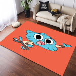Gumballi h&auml;mmastav maailm Multifilmi Gumball ja Darwin Prindiga Libisemisvastane Pehme Vaip Laste Magamistuba Elutuba Dekoor P&otilde;randavaip 160x200cm