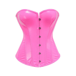 Naiste L&auml;ikiv PU Nahast Vormiv Korsett Topp Seksikas Bustier &Ouml;&ouml;klubi Lavaesinemiseks M pink