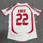 Retro AC Milan 2006-07 Koduv&auml;ljakuv&auml;ljak Kaka 22 Jalgpallis&auml;rk T-s&auml;rk Mehed Naised Spordir&otilde;ivad Medium