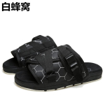 Edison Chen sussid suvine trendibr&auml;nd trendikad pl&auml;tud paarile mehed ja naised vabaaja sandaalid Hiroshi Fujiwara moesuund rannasussid 36 (order your usual athletic shoe size) black