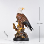 Vaikne kotkas kuju kodu kaunistus ornament, realistlik kotka skulptuur laua kaunistus k&auml;sit&ouml;&ouml; 1