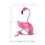 TOOARTS Flamingo veinihoidja Veiniriiul Metallist skulptuur Praktiline skulptuur Kodukaunistus K&auml;sit&ouml;&ouml;