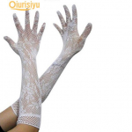 Naiste Stretch Lace Opera k&uuml;&uuml;narnukk pika pikkusega &otilde;htupeokindad