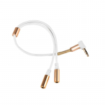 3,5 mm pistikupesa Y splitter Audio stereo pikendus k&otilde;rvaklappide k&otilde;rvaklappide pikenduskaabel