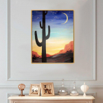 5D Diamant Mosaiic Teemanttikandid Taevas Moonligh Landscape Broderies Teemantmaal 20X30