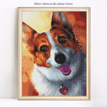 5D teemantmaaling t&auml;ispuuritud &uuml;mmargused loomad teemanttikandid, koerte pildid 20X30