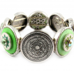 Les Tr&eacute;sors De Lily [E6633] - Bracelet Cr&eacute;ateur 'Colombine' Vert roheline