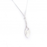 Les Tr&eacute;sors De Lily [G2762] - Collier Argent 'Chor&eacute;graphie' h&otilde;be