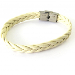 Les Tr&eacute;sors De Lily [M6300] - Bracelet mixte 'Peaceful' beige (tress&eacute;) beež