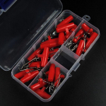 20 tk/kast Suure suurusega plii vigur / s&uuml;vistatav liugklamber kalap&uuml;&uuml;giriistade tarvis sinine punane v&auml;rv 20pcs/box punane