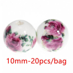 V&otilde;luvad &uuml;mmargused keraamilised helmed, lahtised helmed k&auml;sit&ouml;&ouml;ks. Ise isetegemise k&auml;ev&otilde;ru kaelakee kardina ja ehete valmistamiseks helmestega k&auml;sitsi valmistatud materjal 8mm-26pcs/bag lilla/roosa