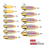 Sea Fishing Bait Lure VIB Metal Sequins 3g-60g Gold Silver Diagonal 10g