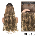MERISIHAIR pikad sirged s&uuml;nteetilised ilma klambrita juuksepikendused pruunid blondid, naturaalsed n&auml;htamatu traadist juukset&uuml;kk naistele 55CM