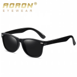 AORON Fashion Design TR90 raamiga polariseeritud p&auml;ikeseprillid lastele Klassikalised mustad pimestamisvastased UV400 spordiprillid lastele kingitused poistele t&uuml;drukutele Without Case must