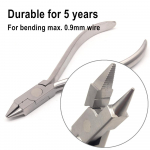 Dental Ultility Bird Beak Plier Heavy and Serrated Jaw Instrument Wire Bending for Max 0.9mm Wire Dental Laboratory Instrument dentist tools 1 piece