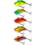 5TK Vib Fishing Lure 5,4cm-13g-6# Vibration Singing Hard Baits Crankbait Artificial Fish Huuleta voblerid bassi jaoks