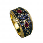 SACE GEMS Klassikaline vasesulamist tsirkoonist s&otilde;rmus Naiste ehted Pulmalubaduse peokingitus 6 must