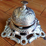 Hotel Counter Bell Service Desk Bell Ehitatud massiiv messing Helista Bell Service Bells