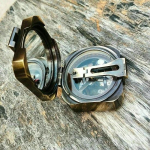 Antiikne messingist BRUNTON COMPASS Vintage geodeesia merekompassi kingitus