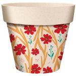 Les Tr&eacute;sors De Lily [A2154] &ndash; bambusest istutusmasin 'Fleurs' punane beež - 95x84 mm punane