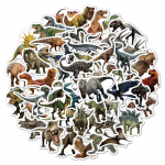 50 tk/pakis dinosauruse kleebised veekindlad eemaldatavad isetegemise dekoratiivsed kleebised pagasi rula s&uuml;learvutitele 50pcs/pack