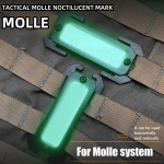 Tactical Molle Noctilucent Mark V&auml;list&ouml;&ouml;riistad Plastikust Molle Aksessuaarid Seljakott Varustus Jaht Matkamine Edc kott Helendav ripats