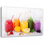 Feeby l&otilde;uenditr&uuml;kk, tervislikud puuviljakokteilid 60x40 mitmev&auml;rviline