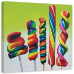 L&otilde;uendiprint Lollipop 30x30 mitmev&auml;rviline