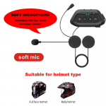 LX2 Bluetooth mootorratta kiiver peakomplekt k&otilde;rvaklapid mikrofoniga 2 s&otilde;itjale Bluetooth stereo k&otilde;rvaklapid k&auml;ed vabad motokommunikaator k&otilde;lar peakomplekt biker 1 PCS Soft Mic