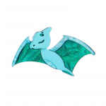 Blucome Lovely Style pross kottide jaoks riided akr&uuml;&uuml;l materjal armas lendav dinosaurus naiste pross t&uuml;drukutele ehted kingituseks roheline