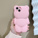 Ins Cartoon 3D Bear p&otilde;rutuskindel telefoni&uuml;mbris iPhone 13 11 12 Pro Max Xs Max Xr X Xs silikoonist l&auml;&auml;tsekaitse pehme tagakaas For iPhone X or XS