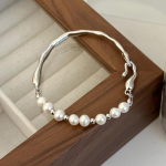 Foxanry Pearl helmestega k&auml;ev&otilde;ru naistele t&uuml;drukutele Vintage Elegantne Loominguline Pulmapidu Pruudi ehted Aksessuaarid Kingitused 18cm h&otilde;be