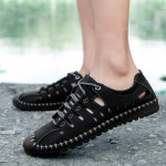 Suures suuruses sandaalid Pehme p&otilde;hjaga libisemiskindlad tossud PU nahast mugavad meeste spordisandaalid 38-48 38